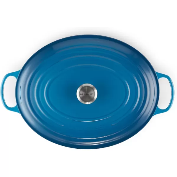 imageLe Creuset Enameled Cast Iron Signature Oval Dutch Oven 675 qt Sea SaltMarseille