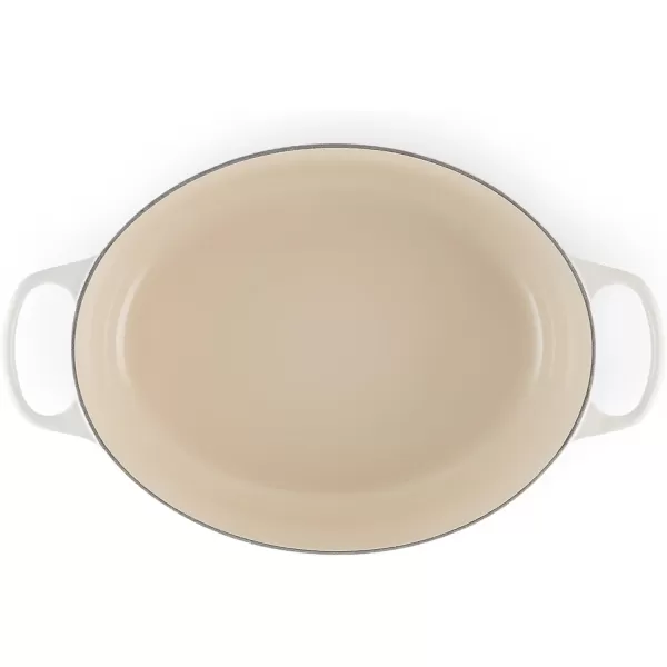 imageLe Creuset Enameled Cast Iron Signature Oval Dutch Oven 675 qt Sea SaltMeringue