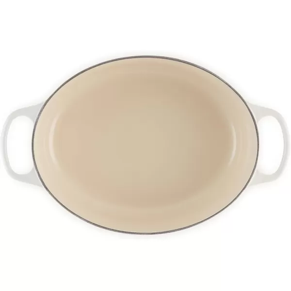 imageLe Creuset Enameled Cast Iron Signature Oval Dutch Oven 675 qt Sea SaltMeringue