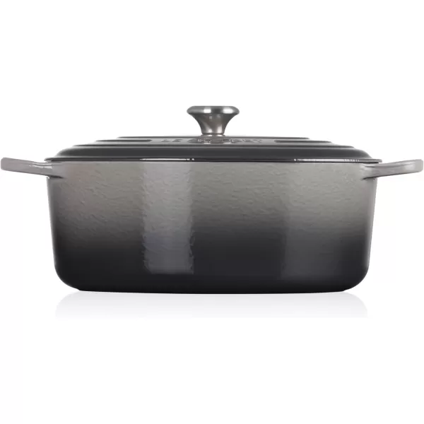 imageLe Creuset Enameled Cast Iron Signature Oval Dutch Oven 675 qt Sea SaltOyster