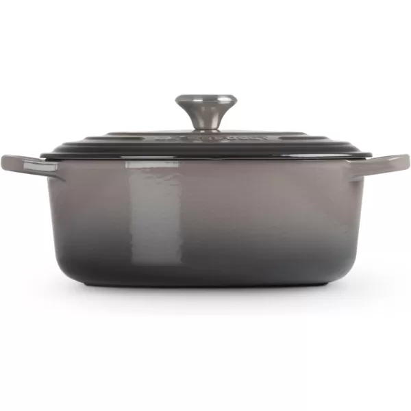 imageLe Creuset Enameled Cast Iron Signature Oval Dutch Oven 675 qt Sea SaltOyster