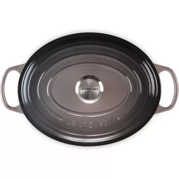 imageLe Creuset Enameled Cast Iron Signature Oval Dutch Oven 675 qt Sea SaltOyster