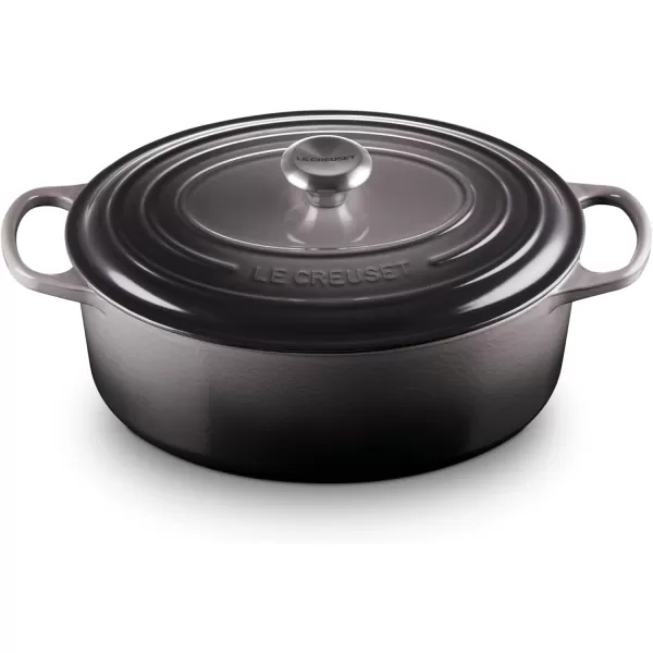 imageLe Creuset Enameled Cast Iron Signature Oval Dutch Oven 675 qt Sea SaltOyster