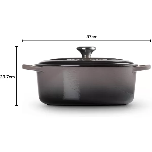 imageLe Creuset Enameled Cast Iron Signature Oval Dutch Oven 675 qt Sea SaltOyster