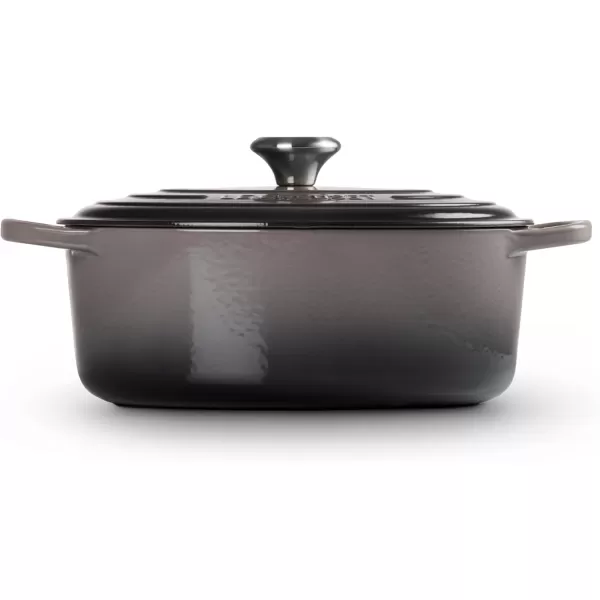 imageLe Creuset Enameled Cast Iron Signature Oval Dutch Oven 675 qt Sea SaltOyster