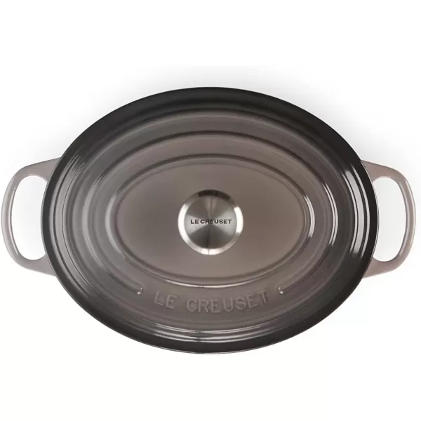 imageLe Creuset Enameled Cast Iron Signature Oval Dutch Oven 675 qt Sea SaltOyster