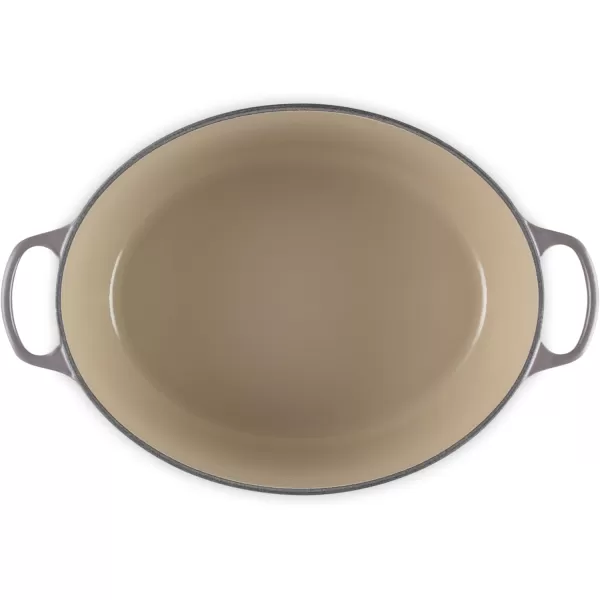 imageLe Creuset Enameled Cast Iron Signature Oval Dutch Oven 675 qt Sea SaltOyster