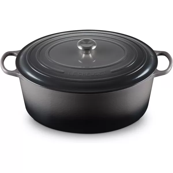 imageLe Creuset Enameled Cast Iron Signature Oval Dutch Oven 675 qt Sea SaltOyster