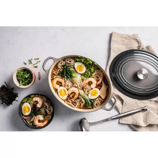 imageLe Creuset Enameled Cast Iron Signature Oval Dutch Oven 675 qt Sea SaltOyster