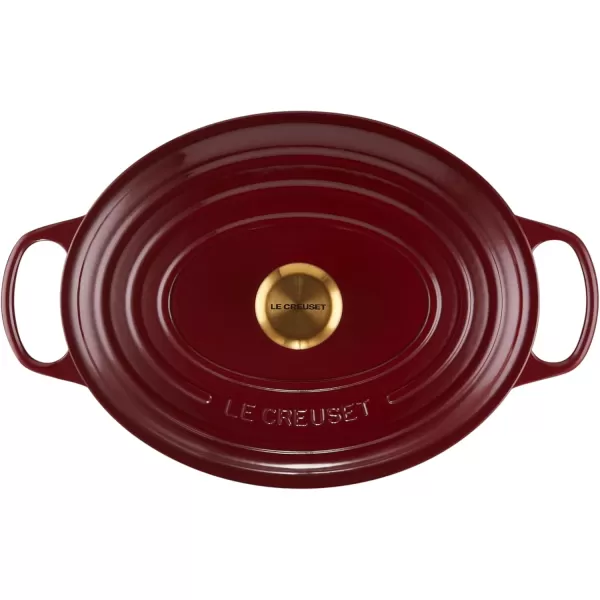 imageLe Creuset Enameled Cast Iron Signature Oval Dutch Oven 675 qt Sea SaltRhone