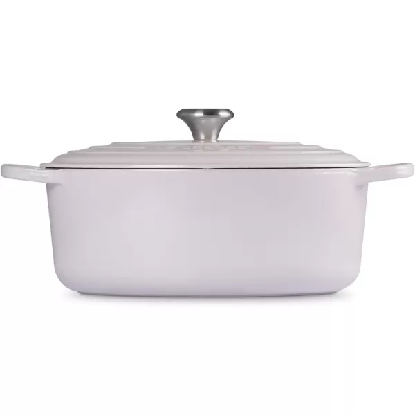 imageLe Creuset Enameled Cast Iron Signature Oval Dutch Oven 675 qt Sea SaltShallot