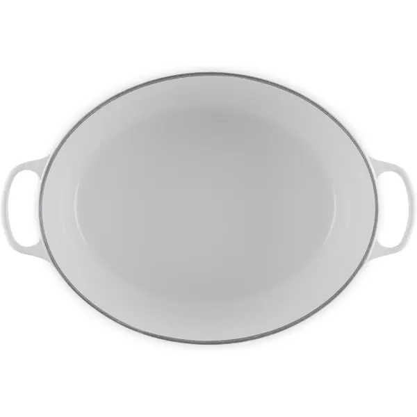 imageLe Creuset Enameled Cast Iron Signature Oval Dutch Oven 675 qt Sea SaltWhite