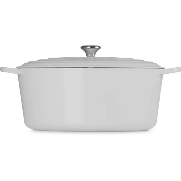 imageLe Creuset Enameled Cast Iron Signature Oval Dutch Oven 675 qt Sea SaltWhite