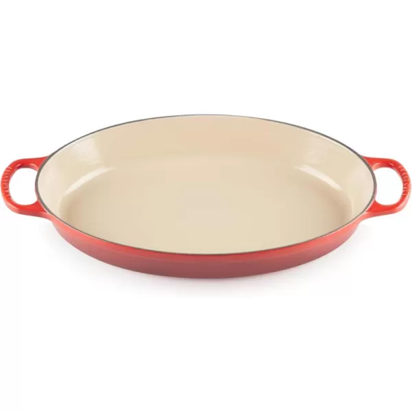 imageLe Creuset Enamel Cast Iron Signature Oval Baker 3 quart Cerise Cherry RedCerise