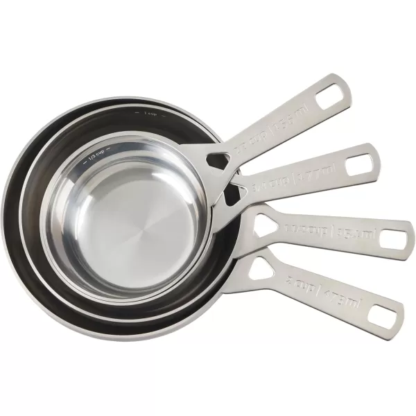imageLe Creuset BatchBaking Measuring Cups Stainless Steel Set of 4 23 ampamp 34 ampamp 15 ampamp 2 cupsBatch Baking Measuring Cups