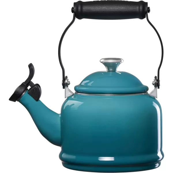 imageLe Creuset Demi Tea Kettle with Metal Finishes 17 qt Stainless SteelCaribbean