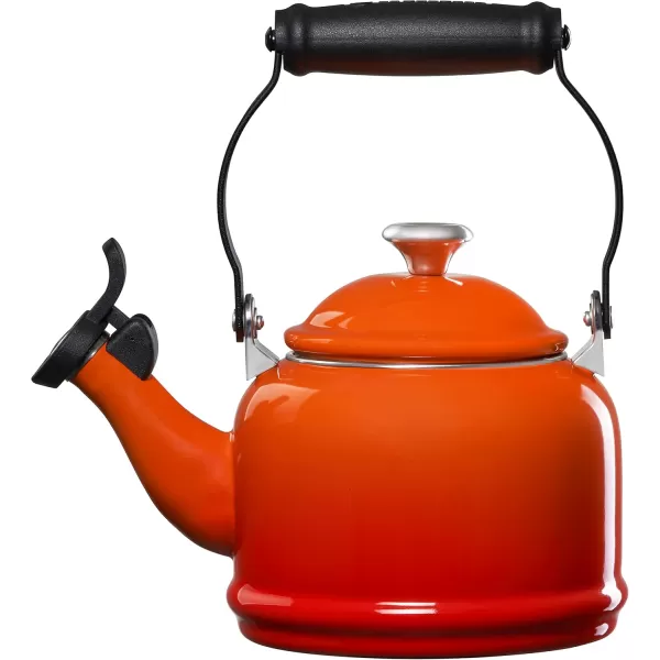 imageLe Creuset Demi Tea Kettle with Metal Finishes 17 qt Stainless SteelFlame