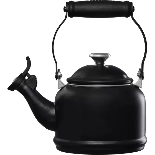 imageLe Creuset Demi Tea Kettle with Metal Finishes 17 qt Stainless SteelLicorice