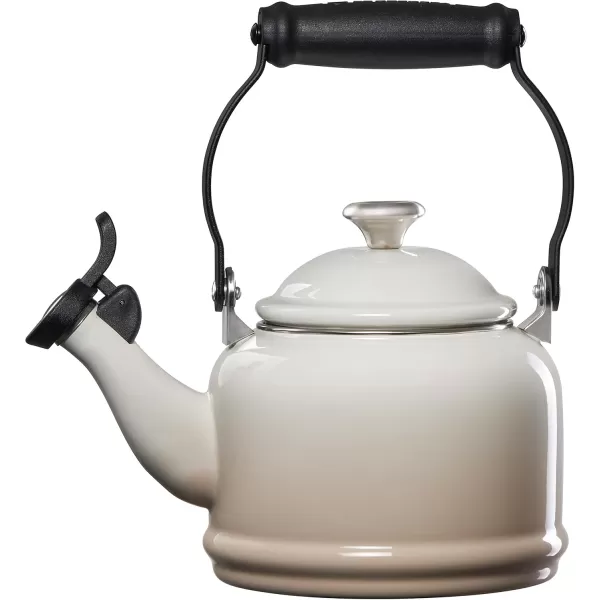 imageLe Creuset Demi Tea Kettle with Metal Finishes 17 qt Stainless SteelMeringue