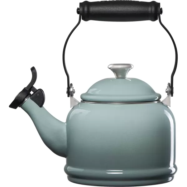 imageLe Creuset Demi Tea Kettle with Metal Finishes 17 qt Stainless SteelSea Salt