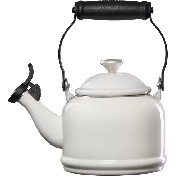 imageLe Creuset Demi Tea Kettle with Metal Finishes 17 qt Stainless SteelWhite