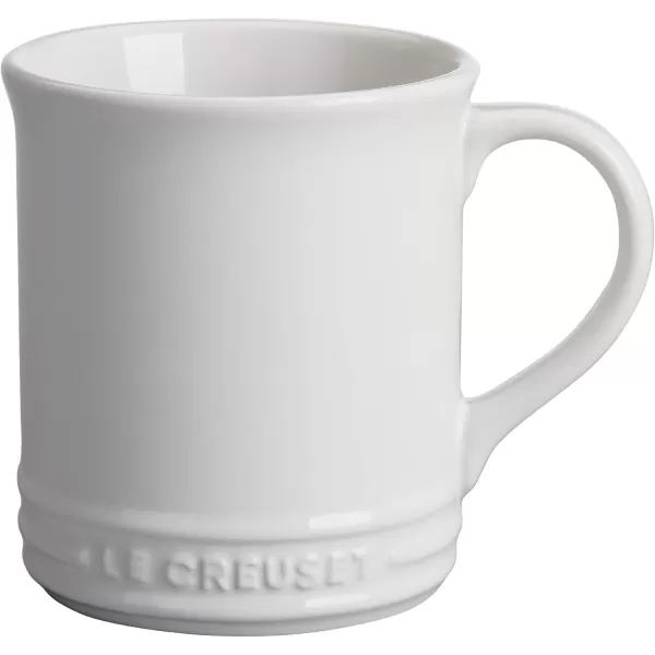 imageLe Creuset Enamel On Steel Demi Kettle ampamp Stoneware Set of 2 Mugs 125 qt Kettle ampamp 2 14 oz Mugs WhiteWhite