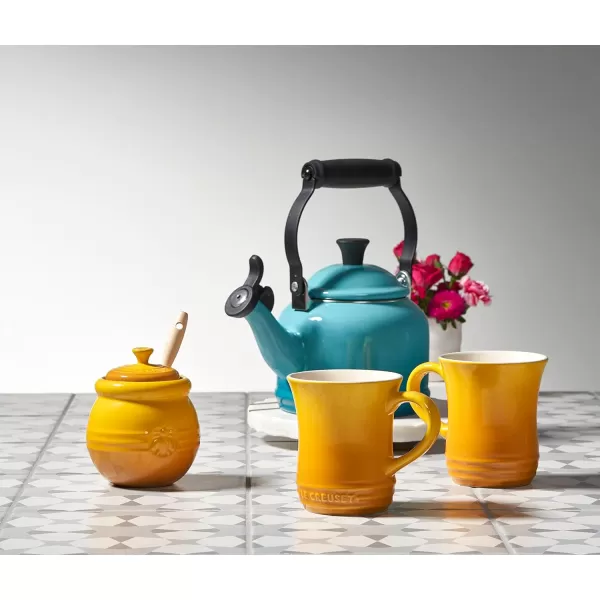 imageLe Creuset Stainless Steel Demi Tea Kettle 125 qtCaribbean