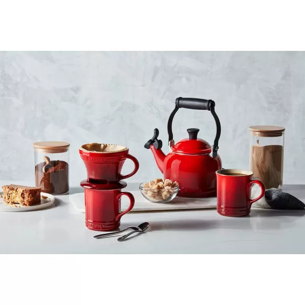 imageLe Creuset Stainless Steel Demi Tea Kettle 125 qtCerise
