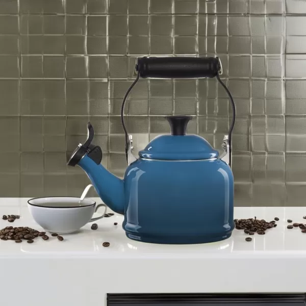 imageLe Creuset Stainless Steel Demi Tea Kettle 125 qtDeep Teal