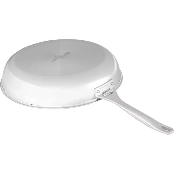 imageLe Creuset TriPly Stainless Steel 125quot Deep Fry Pan with Helper HandleStainless Steel