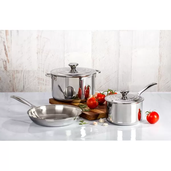 imageLe Creuset TriPly Stainless Steel 12quot Fry Pan LargeMedium