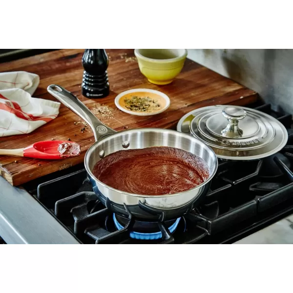 imageLe Creuset TriPly Stainless Steel 35 Quart Saucier PanStainless Steel