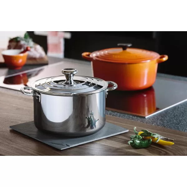 imageLe Creuset TriPly Stainless Steel 7 Quart Stockpot Medium7 Quarts