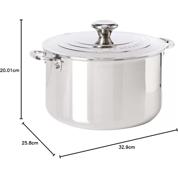 imageLe Creuset TriPly Stainless Steel 7 Quart Stockpot Medium7 Quarts