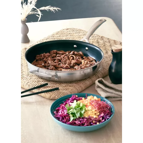 imageLe Creuset TriPly Stainless Steel 8quot Nonstick Fry PanStainless Steel