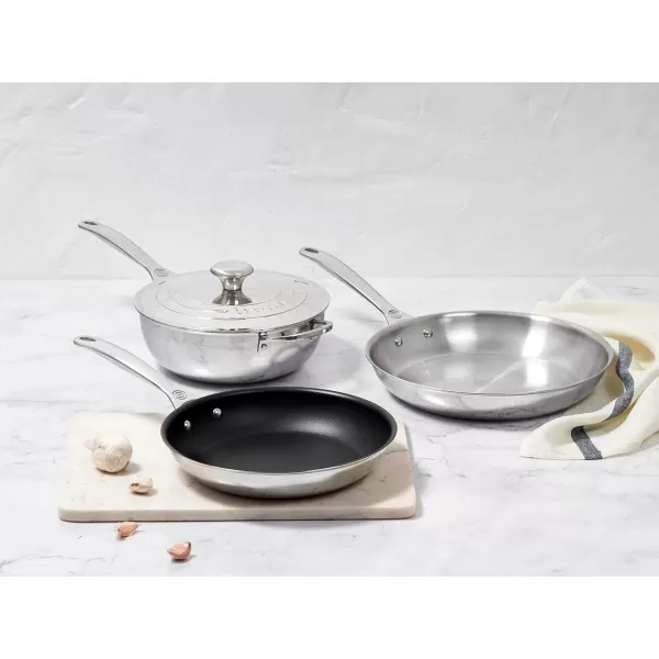 imageLe Creuset TriPly Stainless Steel 8quot Nonstick Fry PanStainless Steel