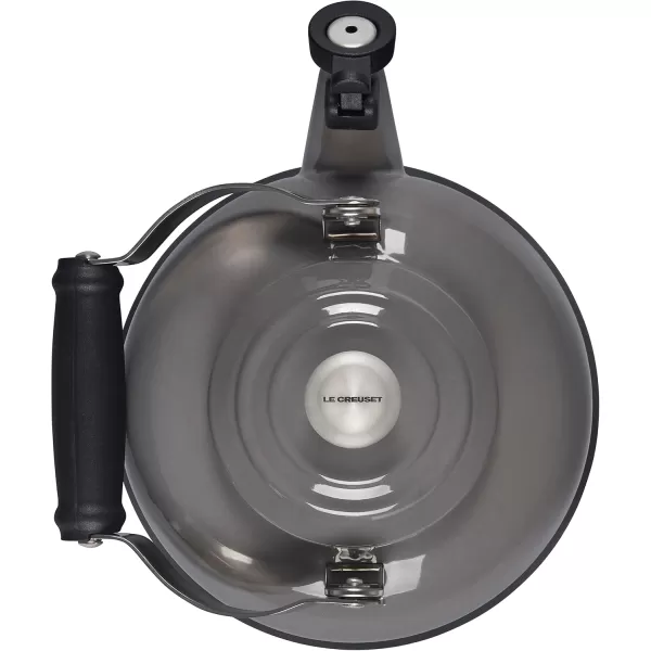 imageLe Creuset Whistling Tea Kettle with Metal Finishes 12 qt Stainless SteelOyster