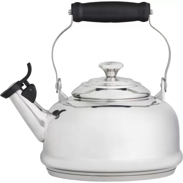 imageLe Creuset Whistling Tea Kettle with Metal Finishes 12 qt Stainless SteelStainless Steel
