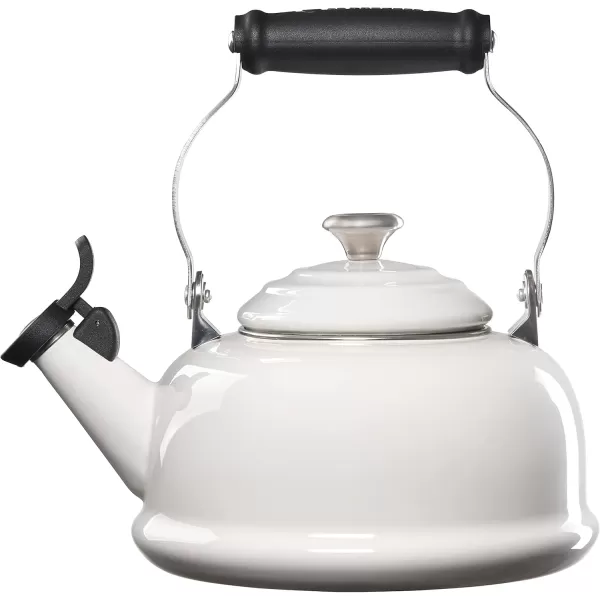 imageLe Creuset Whistling Tea Kettle with Metal Finishes 12 qt Stainless SteelWhite