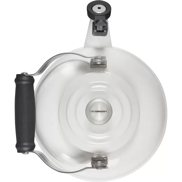 imageLe Creuset Whistling Tea Kettle with Metal Finishes 12 qt Stainless SteelWhite