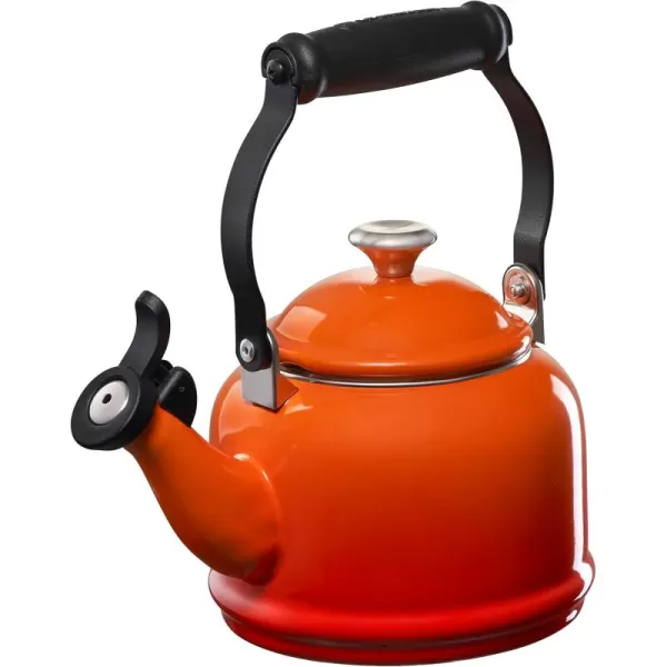 imageLe Creuset Demi Tea Kettle with Metal Finishes 17 qt Stainless SteelFlame