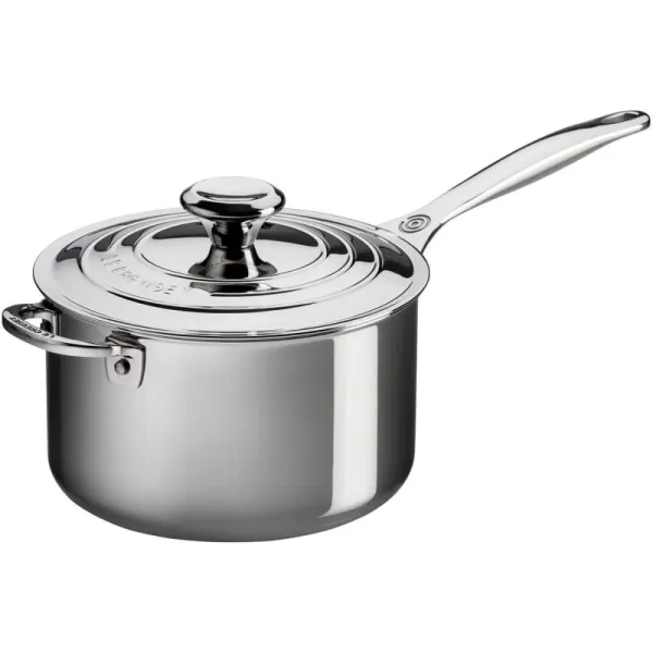 imageLe Creuset TriPly Stainless Steel 4 Quart Saucepan with Helper Handle