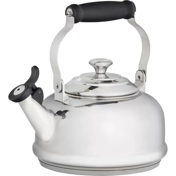 imageLe Creuset Whistling Tea Kettle with Metal Finishes 12 qt Stainless SteelStainless Steel