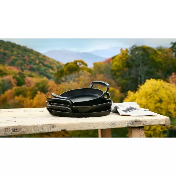 imageLe Creuset Alpine Outdoor Collection Enameled Cast Iron Skillet 10quotGrill Basket