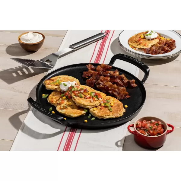 imageLe Creuset Alpine Outdoor Collection Enameled Cast Iron Skillet 10quotPizza Pan