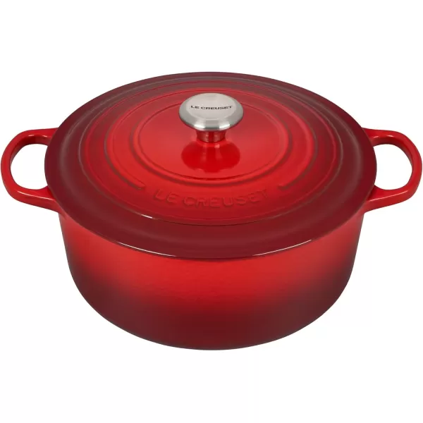imageLe Creuset Enameled Cast Iron Signature Cookware Set 5 pc  WhiteCerise