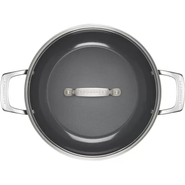 imageLe Creuset Essential Nonstick Ceramic Shallow Braiser with Glass Lid 35 qt