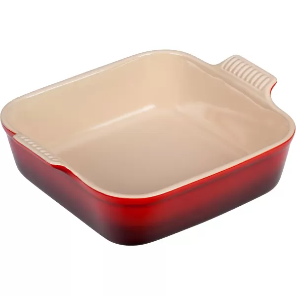 imageLe Creuset Stoneware 4 PC Heritage Bakeware Set CeriseCerise