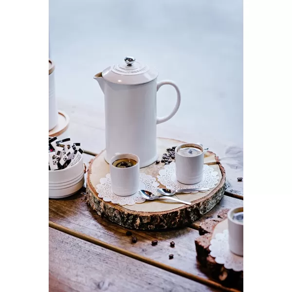 imageLe Creuset Stoneware Espresso Mug 3 oz CaribbeanWhite