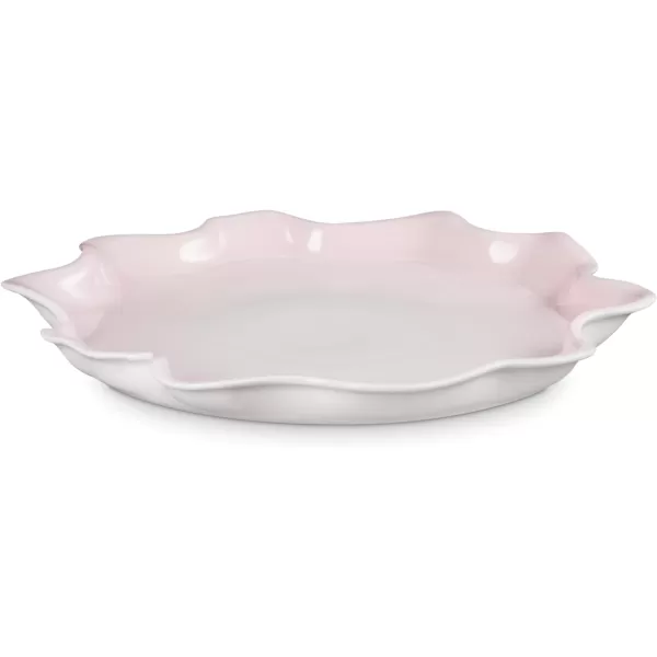 imageLe Creuset Stoneware Iris Serving Platter 14quot Sea SaltShell Pink